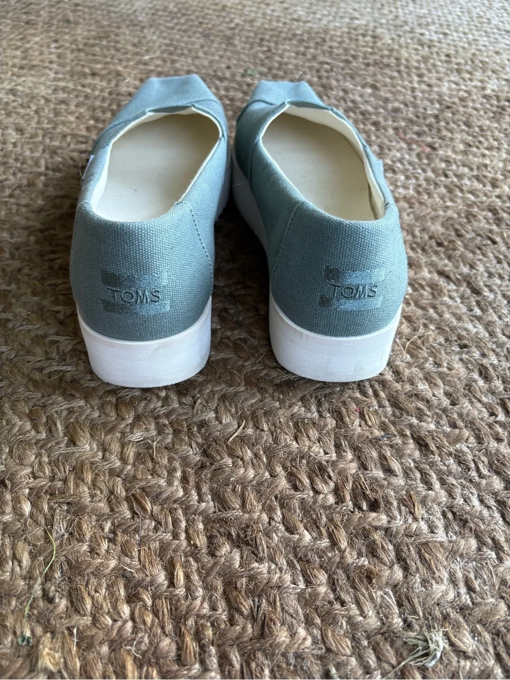 TOMS Canvas Slip-On Shoes in Sage
